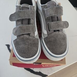 Vans Kids Gray Suede Shoes